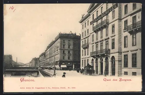 AK Genève, Quai des Bergues
