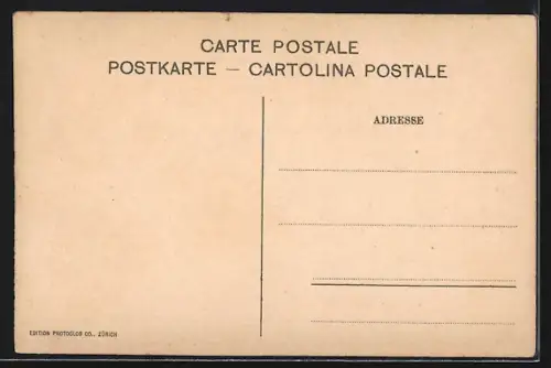 AK Vitznau, Teilansicht mit Kirche und Rigibahn