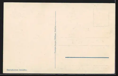 AK Genève, Le Palais des Nations et Plaque commémorative Wilson