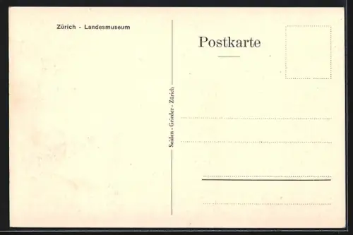 AK Zürich, Landesmuseum