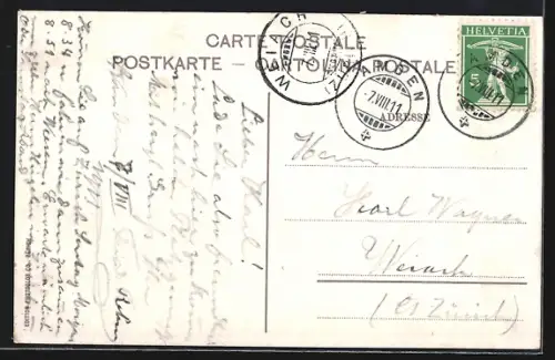 AK Amden, Teilansicht mit Leistkamm