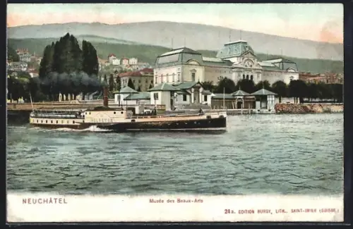 AK Neuchatel, Musée des Beaux-Arts