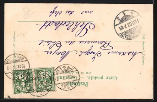 AK Basel, Wettsteinbrücke, Panoramaansicht mit Uferstrasse