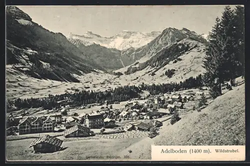 AK Adelboden, Gesamtansicht mit Wildstrubel