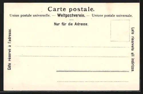 AK St. Niklaus, Landschaftspartie mit Gattern u. Spaziergängerin