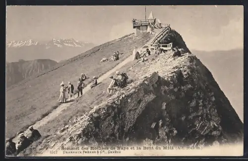 AK Rochers de Naye, Sommet des Rochers de Naye et la Dent du Midi