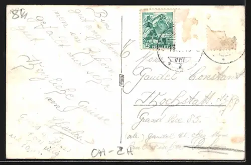 AK Rikon, Teilansicht aus der Vogelschau