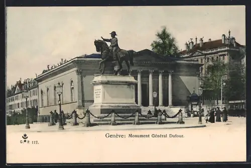 AK Genève, Monument Général Dufour