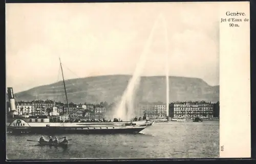 AK Genève, Jet d`Eaux, Panorama