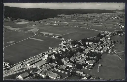 AK Le Verrières, Centenaire de la ligne Franco-Suisse 1960, Vue generale