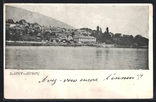 AK Saint-Aubin /NE, Vue panoramique