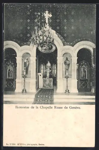 AK Genève, Ikonostas de la Chapelle Russe