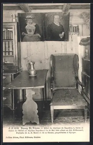 AK Bourg St. Pièrre, Hôtel du déjeûner de Napoléon I.