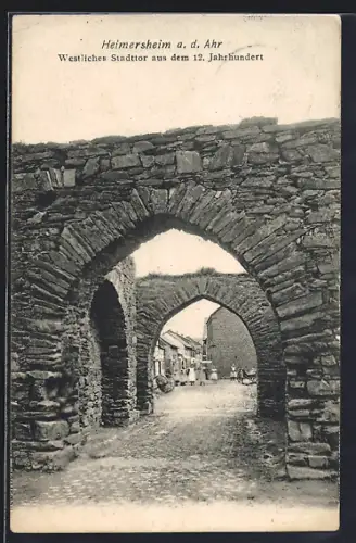 AK Heimersheim a. d. Ahr, Westliches Stadttor aus dem 12. Jahrhundert