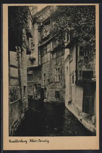 AK Quedlinburg, Partie in Klein Venedig
