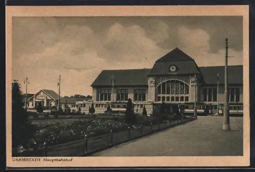 AK Darmstadt, Partie am Hauptbahnhof