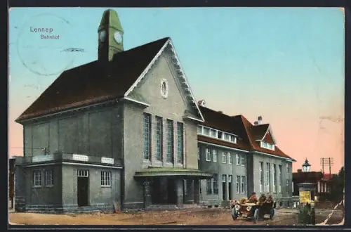 AK Lennep, Motiv vom Bahnhof