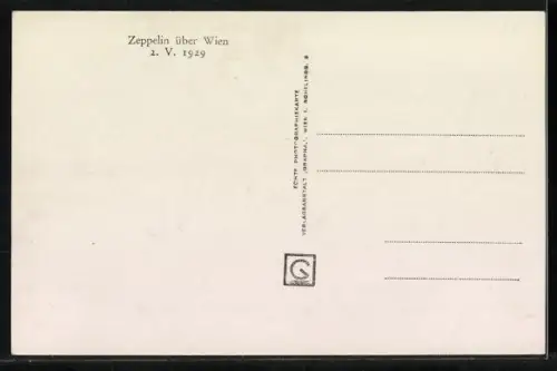 AK Wien, Zeppelin über der Stadt