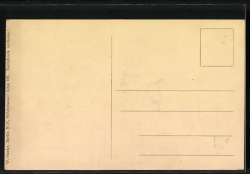 AK Johannisthal, Luftschiff Hansa über dem Flugplatz