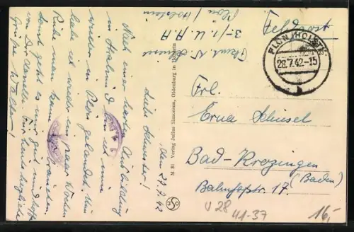 AK U-Boot U28 in voller Fahrt, 