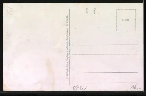 AK Gumbinnen, Bismarckstrasse mit alten Regierung