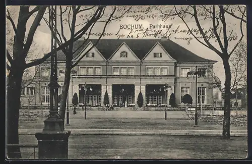 AK Bochum, Gasthof Parkhaus mit Terrassen