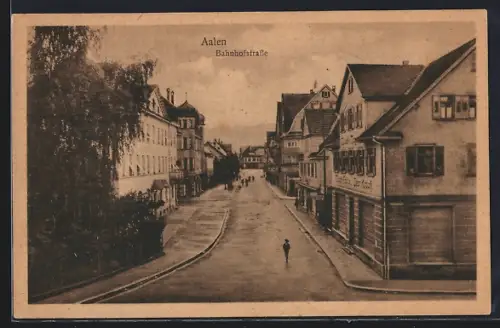 AK Aalen, Blick in die Bahnhofstrasse