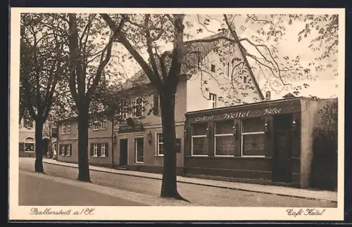 AK Ballenstedt a. H., Cafe Keitel, Inh. Hugo W. Witz, Allee 51