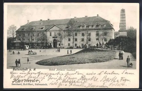 AK Ballenstedt a. H., Hotel Grosser Gasthof