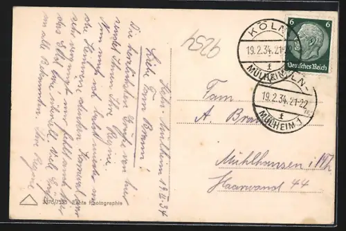 AK Köln-Mülheim, Partie am Gymnasium