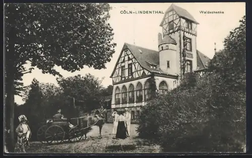 AK Köln-Lindenthal, Gasthaus Waldschenke