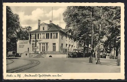 AK Köln-Lindenthal, Stadtwald-Gaststätte am See, Inh. Heinr. Bruckhuysen