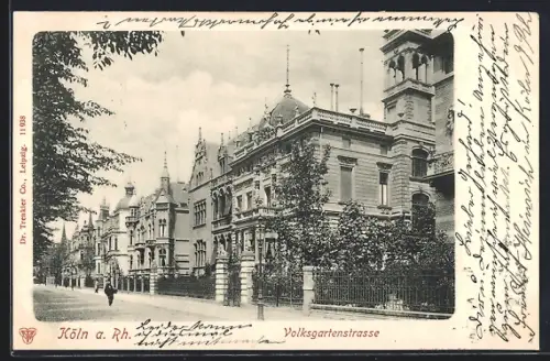 AK Köln-Neustadt, Partie in der Volksgartenstrasse