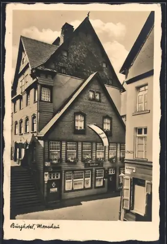 AK Monschau, Burg-Hotel, Bes. Eugen Hensel