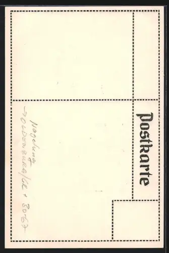 AK Rotes Kreuz, Isern Hinnerk, Vor dat Rode Krütze is et wolgedan!, Ritter mit Schild & Schwert