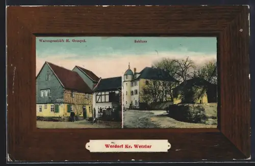 AK Werdorf /Wetzlar, Geschäft von H. Gompel und Schloss