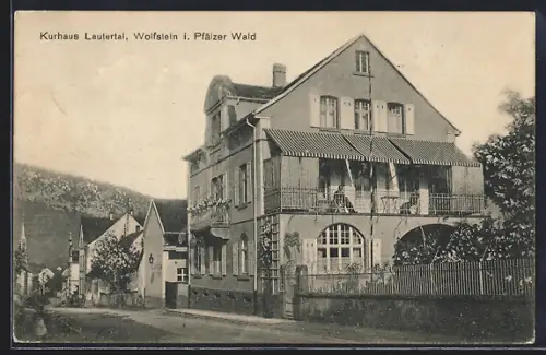 AK Wolfstein / Pfalz, Kurhaus Lautertal, Bes. Rudolf Braun
