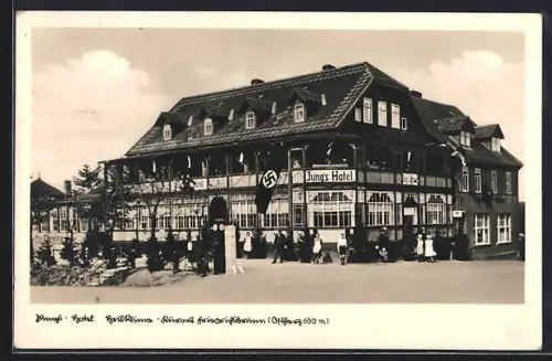 AK Friedrichsbrunn /Ostharz, Jung`s Hotel, 