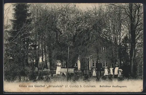 AK Uetersen, Gasthof Jerusalem, Bes. J. Cords