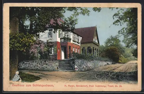 AK Bendestorf /Jesteburg, Gasthaus zum Schlangenbaum