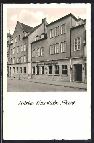 AK Peine, Gasthof Härkes Bierstube, Inh. Bernh. Wedler, Grössern Nr. 6