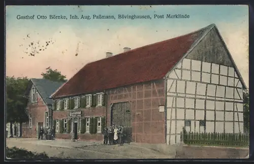 AK Bövinghausen / Castrop, Gasthof Otto Börncke, Inh. Aug. Passmann