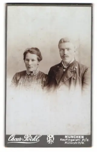 Fotografie Oscar Pöckl, München, Kaufingerstr. 21, Porträt eines Paares