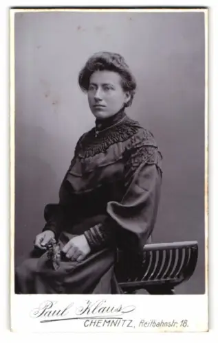 Fotografie Paul Klaus, Chemnitz, Reitbahnstr. 18, Porträt einer Dame