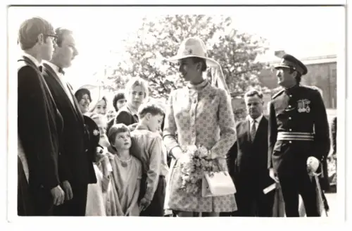 3 Fotografien Princess Royal Anne zu Besuch in Darlington, Prinzessin Anne