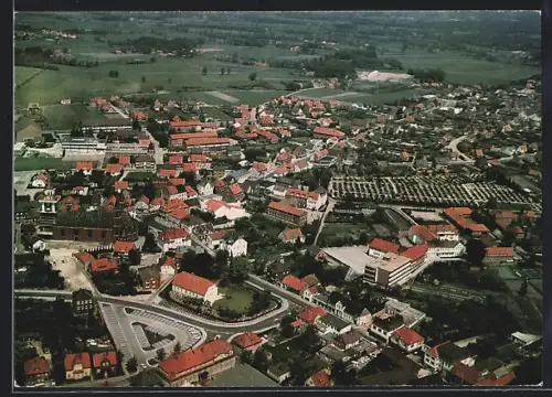 AK Lohne (Oldb.), Totalansicht vom Flugzeug aus