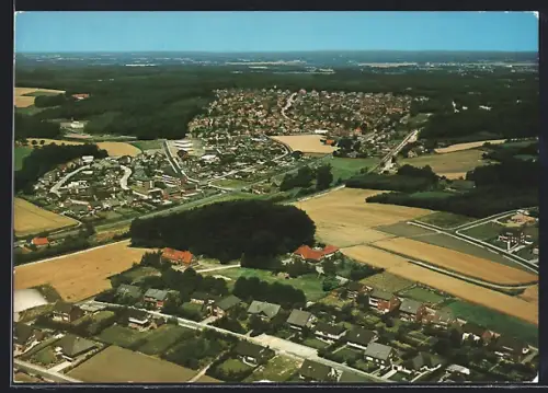AK Damme, Ortsansicht, Fliegeraufnahme