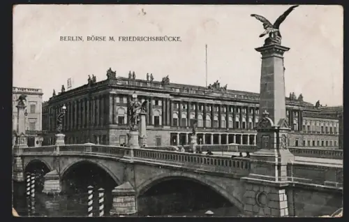 AK Berlin, Börse mit Friedrichsbrücke