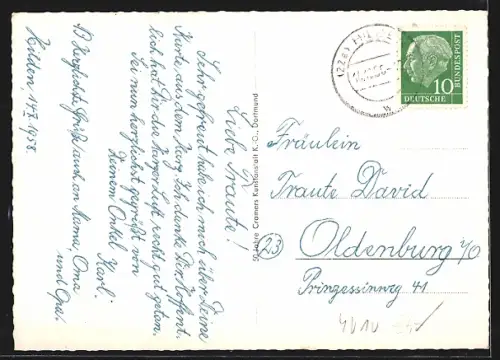 AK Hilden, Mittelstrasse mit Geschäften