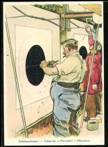 Künstler-AK Luzern, Eidg. Schützenfest 1939, Schützenfunker